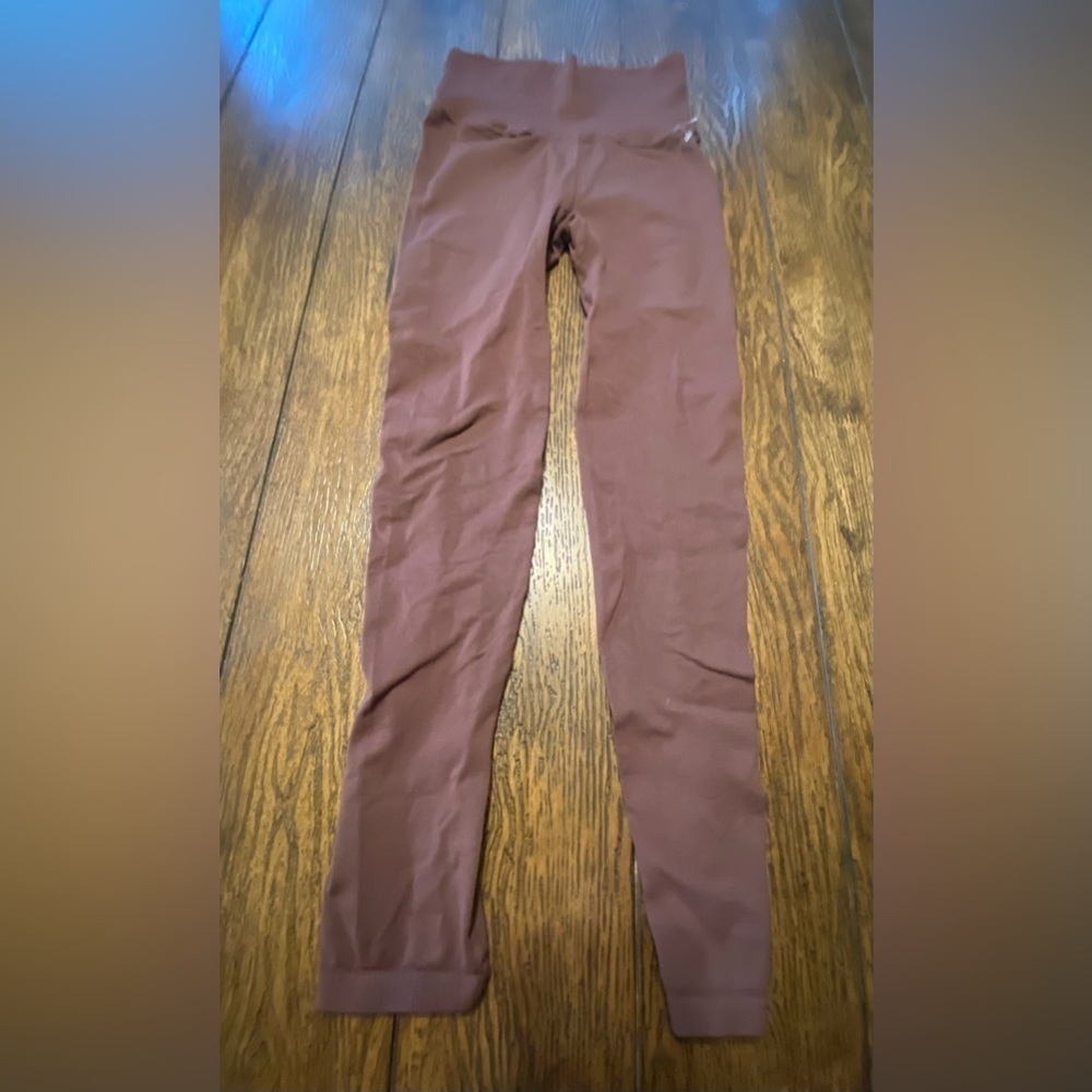 FP Movement High Rise Seamless Brown Leggings Size Xs C2